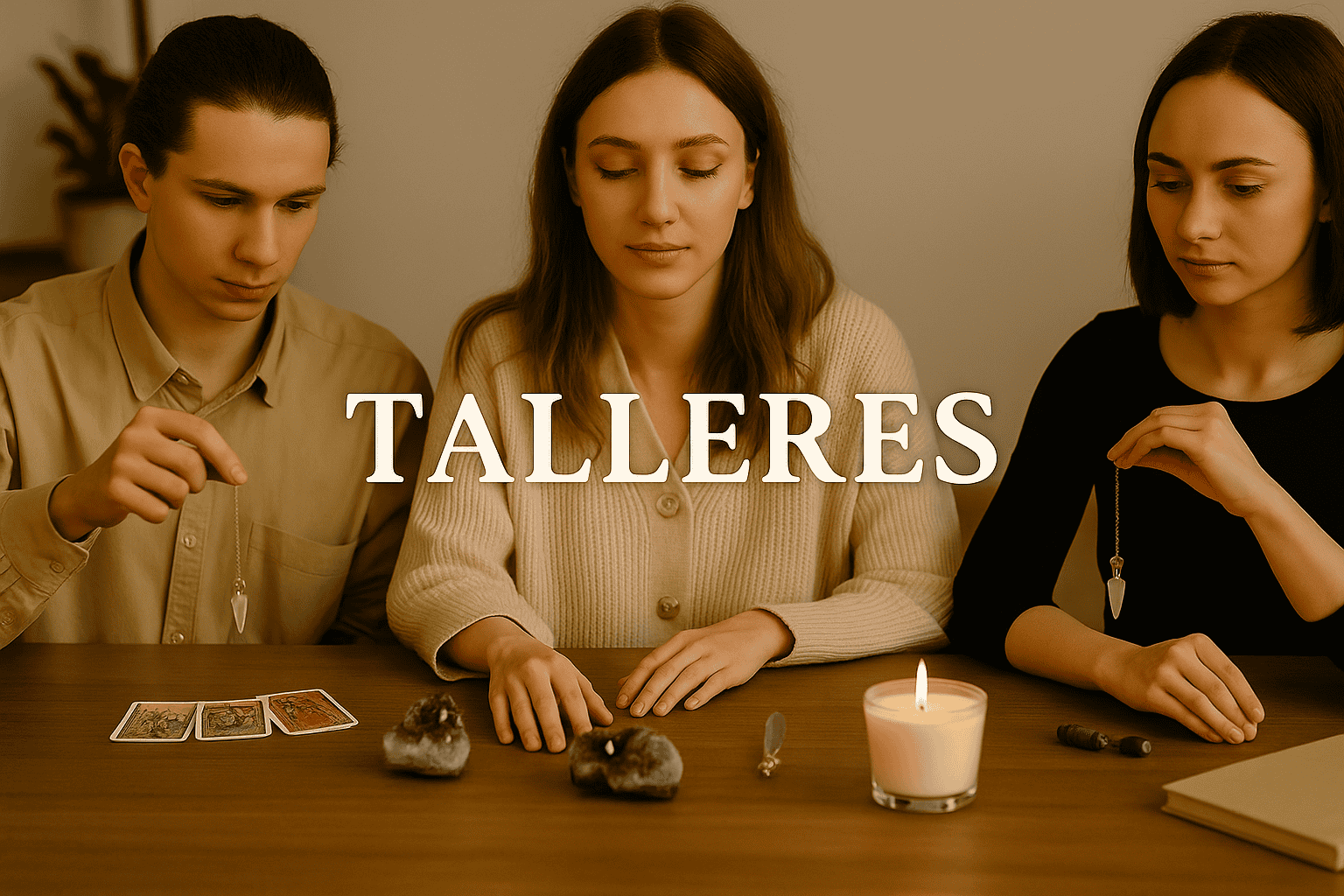Talleres esotéricos de tarot, péndulo y espiritualidad | EON Formación Talleres esotéricos en Barcelona y online de tarot, péndulo y crecimiento espiritual con prácticas guiadas.