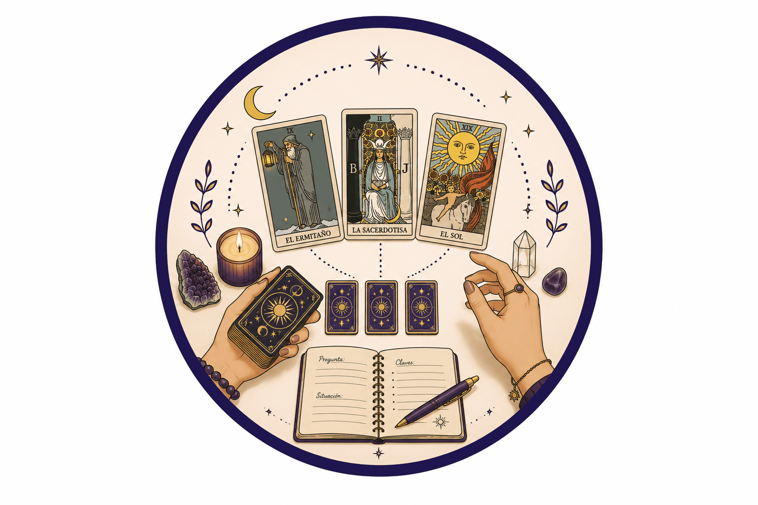 Realizar tiradas de Tarot – Curso de Arcanos Mayores en EON Formación Barcelona