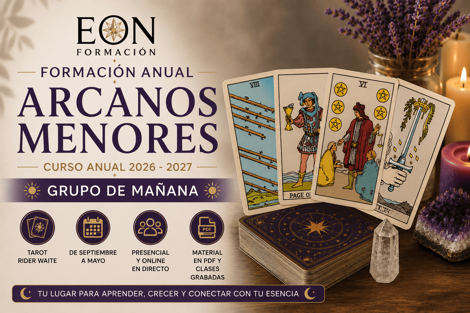 CURSO ANUAL DE ARCANOS MENORES 2026–2027 MAÑANAS | AULA VIRTUAL