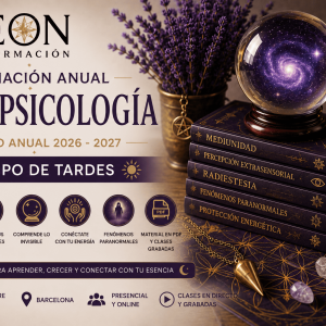 Curso Anual de Parapsicología 2026-2027 · Grupo de Tardes · EON Formación Barcelona