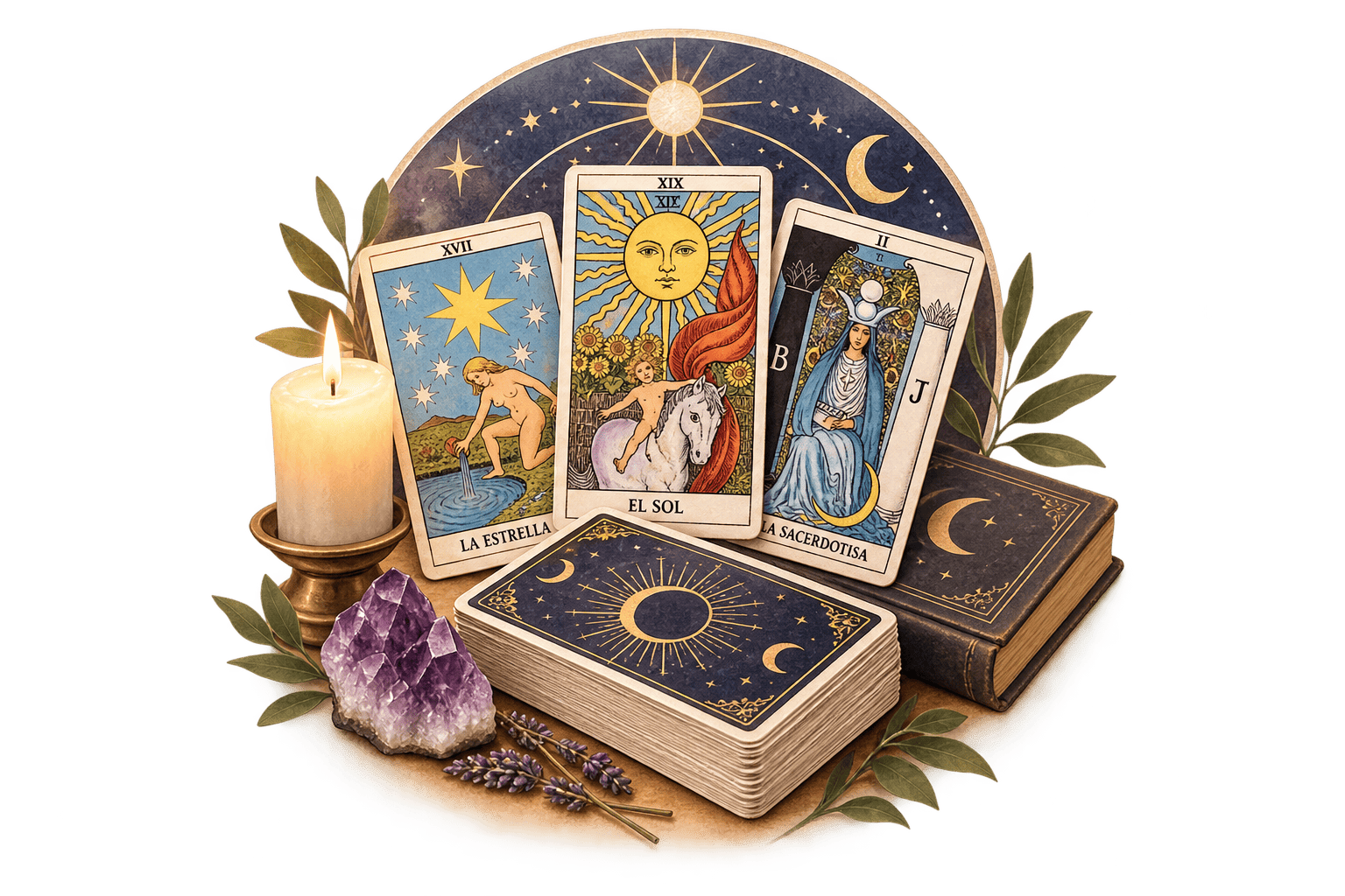 Arcanos Mayores del Tarot Rider Waite para aprender su simbología y significado en EON Formación Barcelona.
