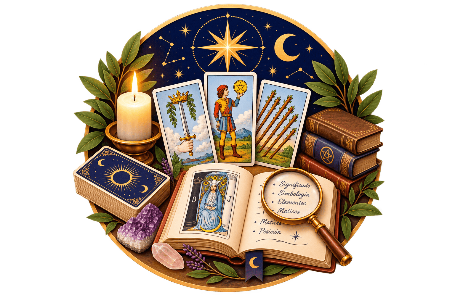 Interpretar los 56 Arcanos Menores del Tarot – Curso EON Formación