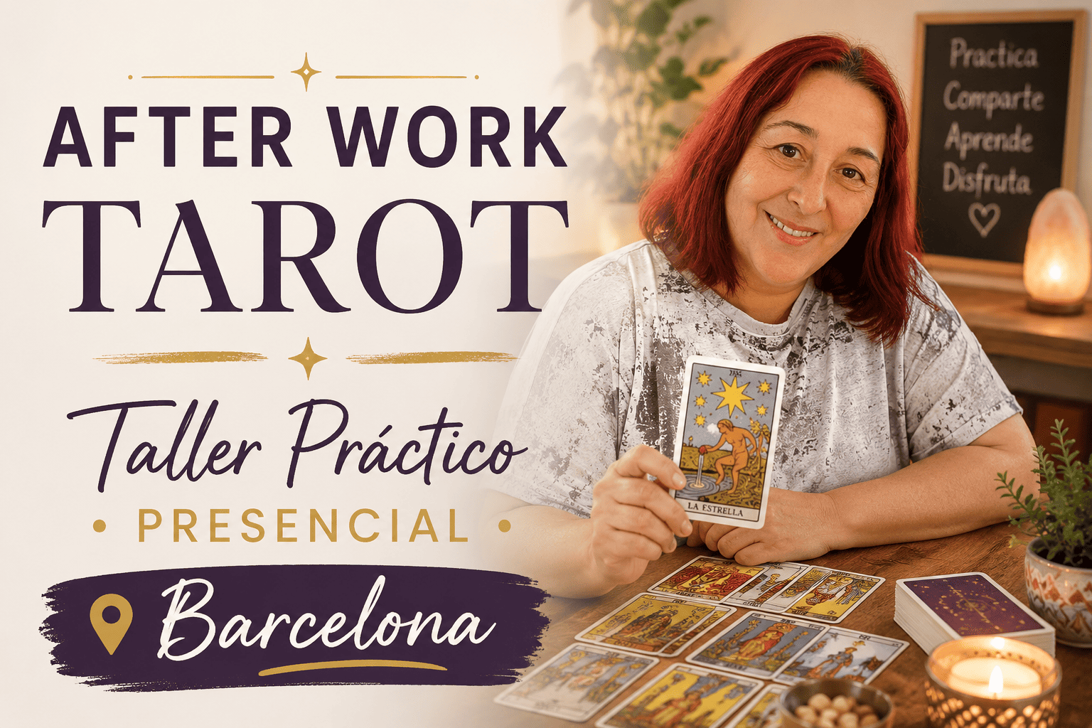 After Work Tarot, taller práctico presencial de Tarot en Barcelona en EON Formación