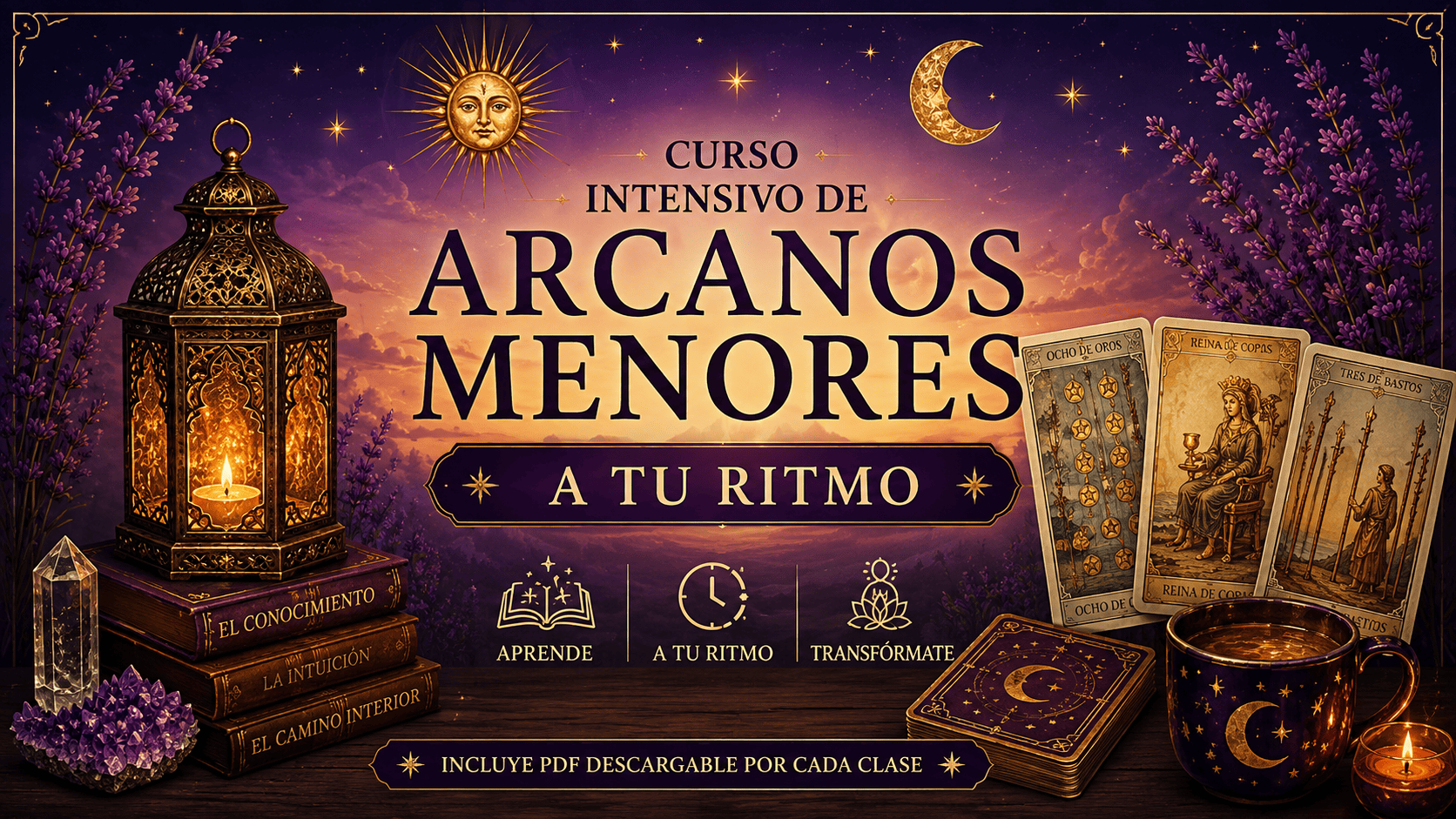 Curso intensivo de iniciación a los Arcanos Menores del Tarot a tu ritmo – EON Formación