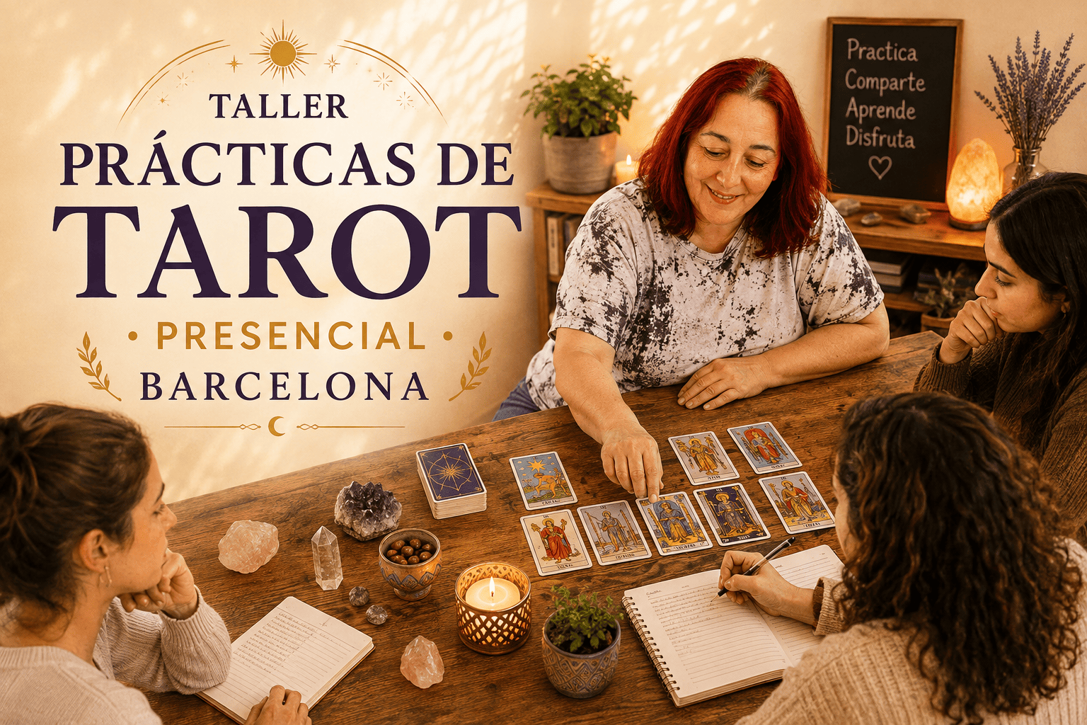 Taller de Prácticas de Tarot presencial en Barcelona en EON Formación