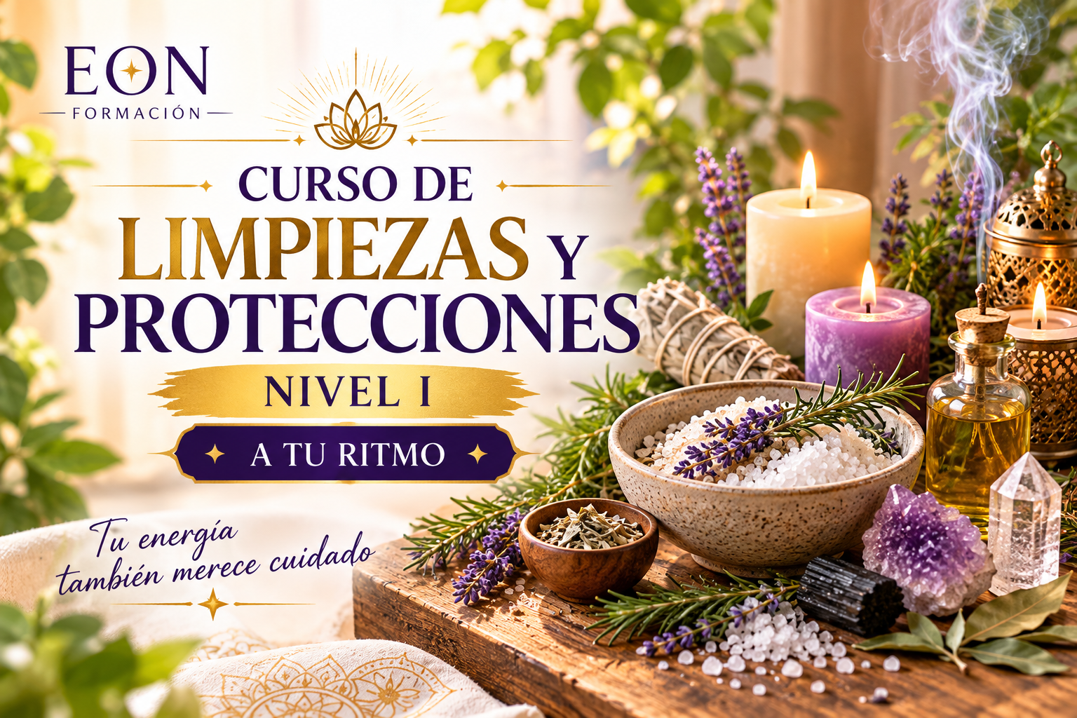 Curso de Limpiezas y Protecciones Energéticas Nivel I a tu ritmo – EON Formación