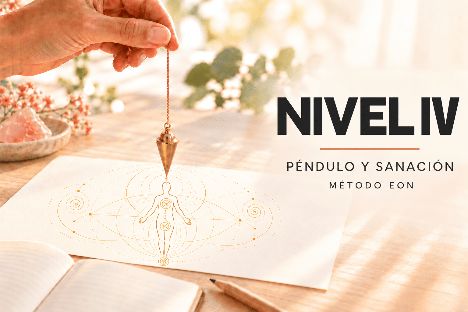 ACCESO AULA VIRTUAL Curso Péndulo y Sanación · Método EON – Nivel IV 24 Julio 2027