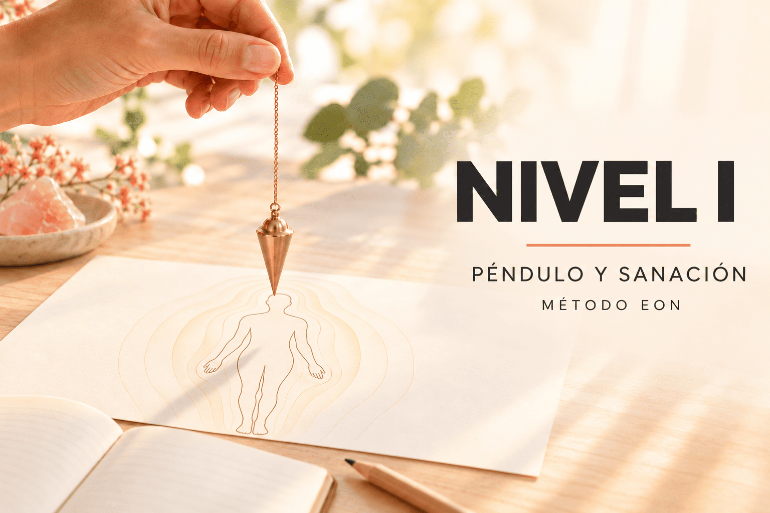 AULA VIRTUAL Curso Péndulo y Sanación · Método EON – Nivel I – Sábado 23 de Enero 2027